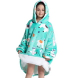 Plaid - kids green sheep