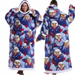 Plaid - blue and red eagle