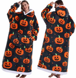 Plaid - black and orange pumpkin