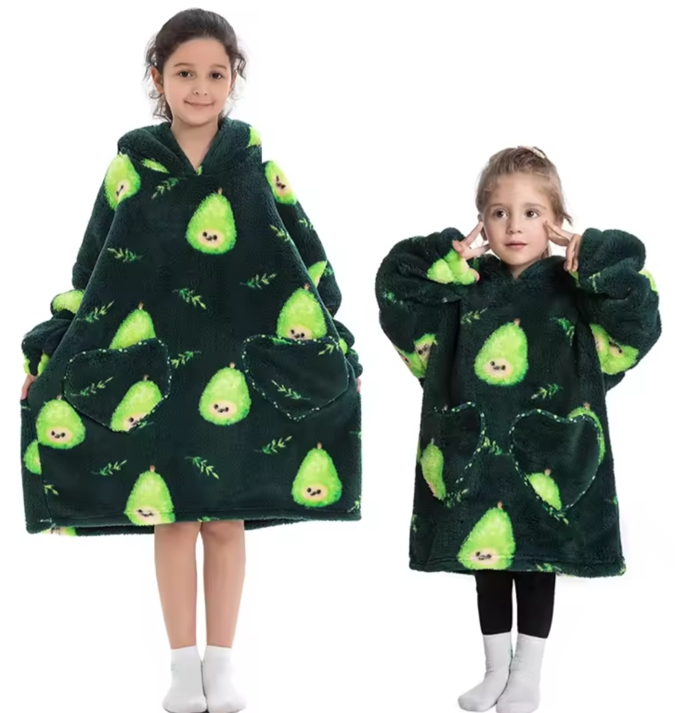 Plaid - kids black avocado