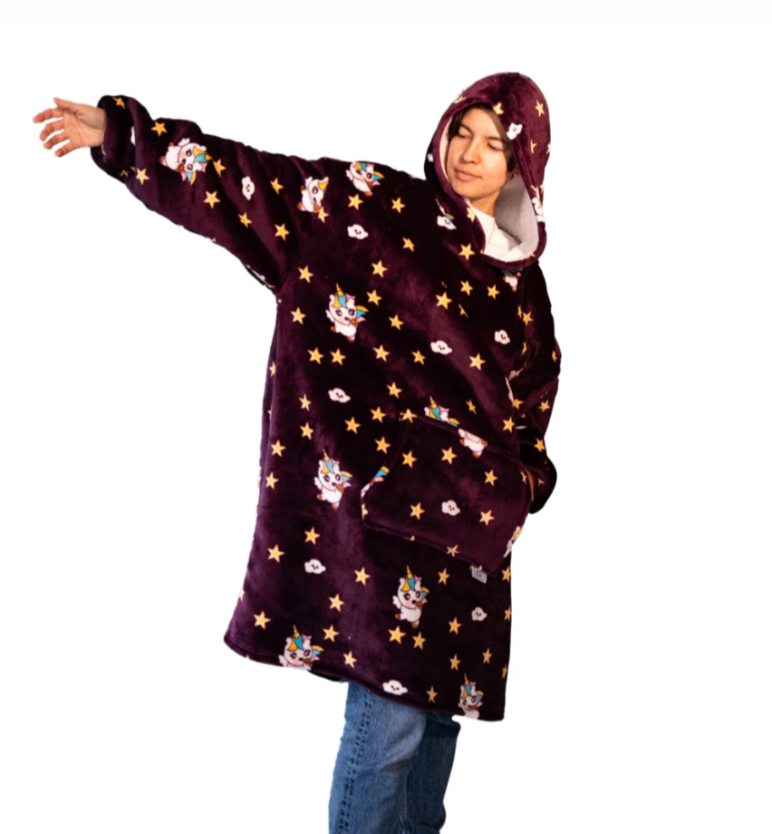 Plaid - bordeaux red