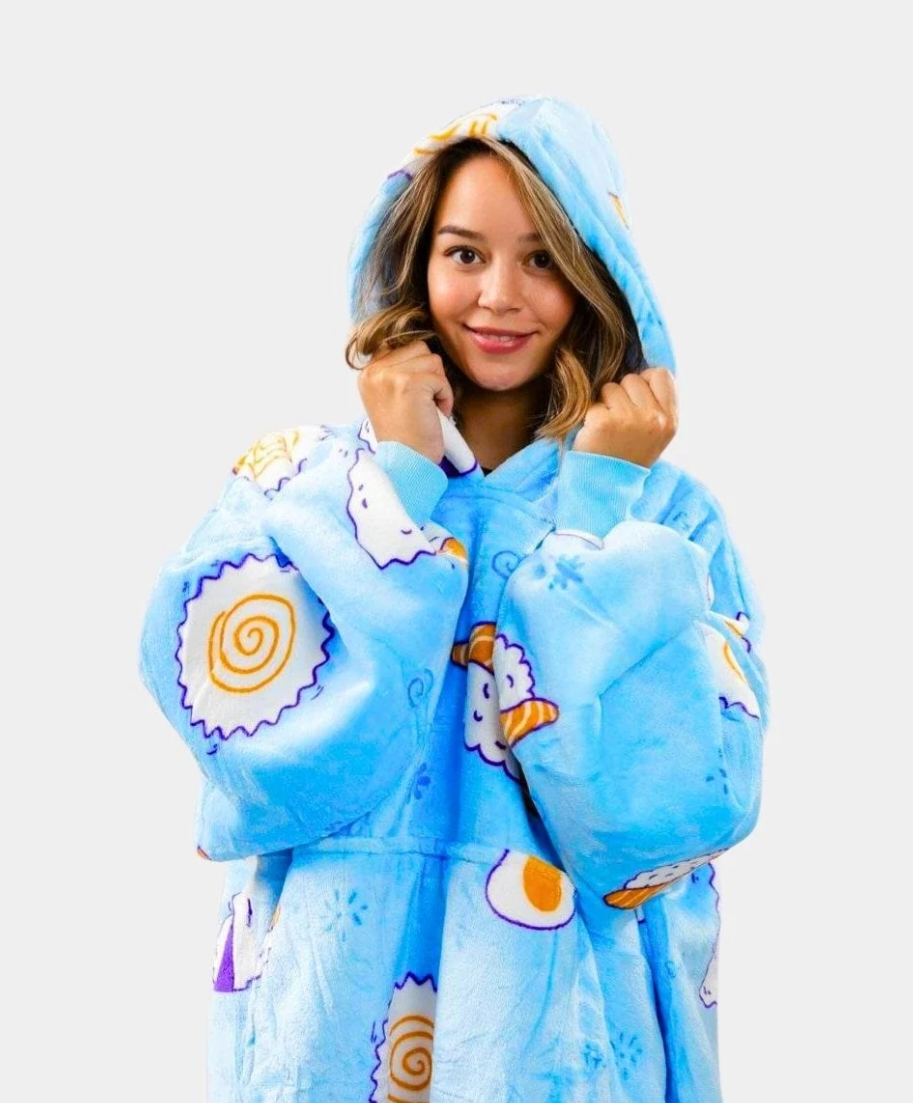 Plaid - blue crescent